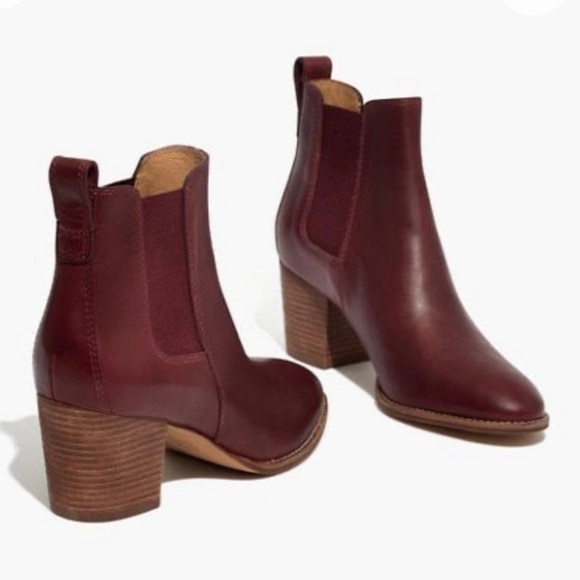 Madewell Regan Pull-On Boot - Dark Cabernet Size 9 - Picture 4 of 13